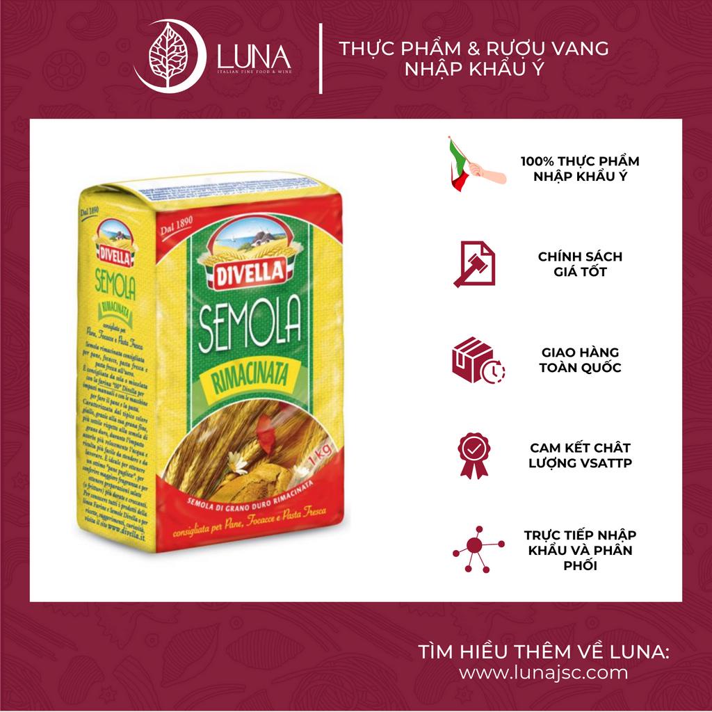 Bột Semolina dạng mịn DIVELLA gói 1Kg chuyên làm pasta tươi