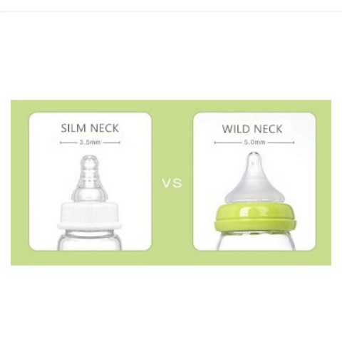 [Mới] Núm Ti Giả Mềm Chống Tràn Cho Bình Sữa Em Bé Bằng Silicon Rộng Cổ Rộng 100% Chính Hãng