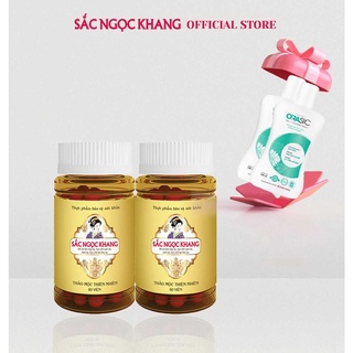 Combo 2 hộp viên uống Sắc Ngọc Khang vi tảo lục giúp đẹp da, chống lão hóa, ngăn ngừa nám sạm, tàn nhan hiệu quả