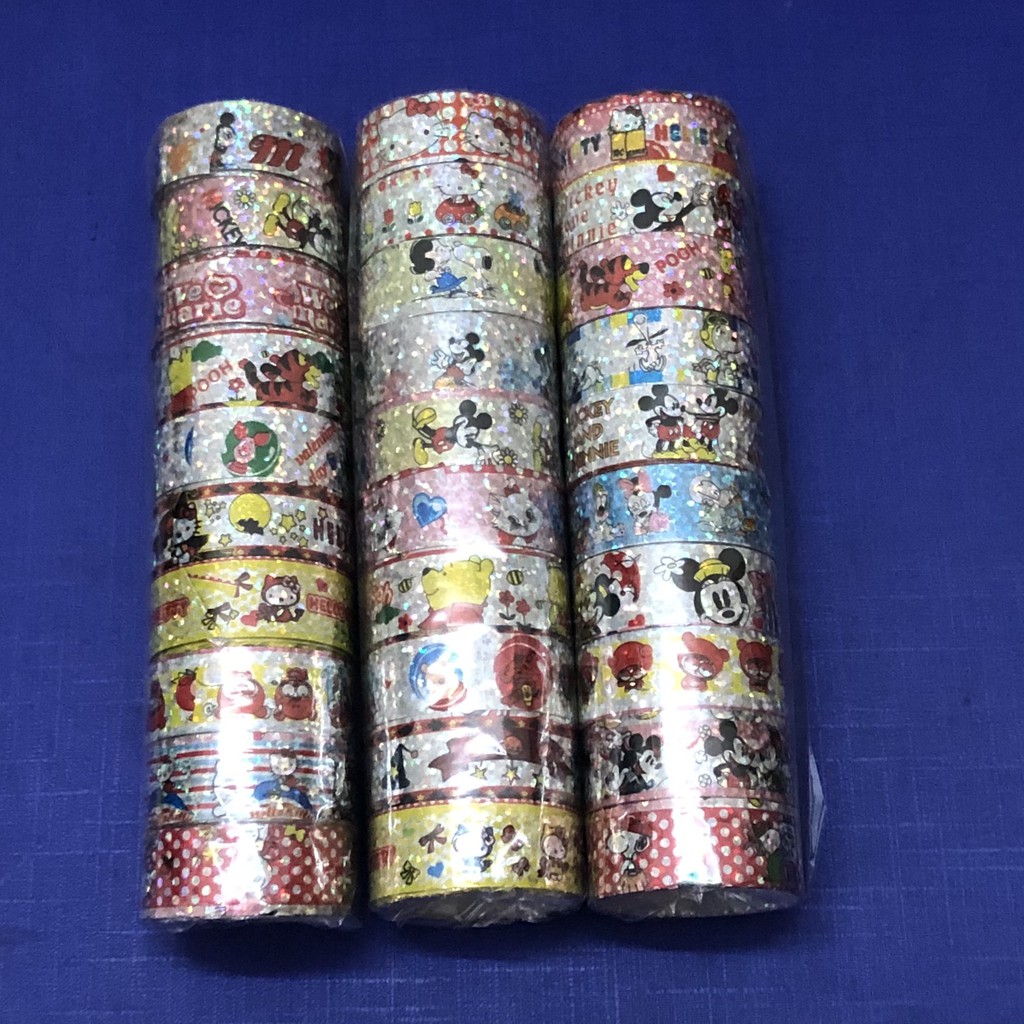 BĂNG KEO HÌNH TRANG TRÍ THỦ CÔNG (LỐC 10 CUỘN)