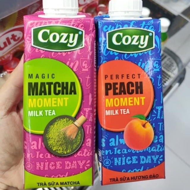 {1 LỐC} TRÀ SỮA Cozy Đào, Matcha