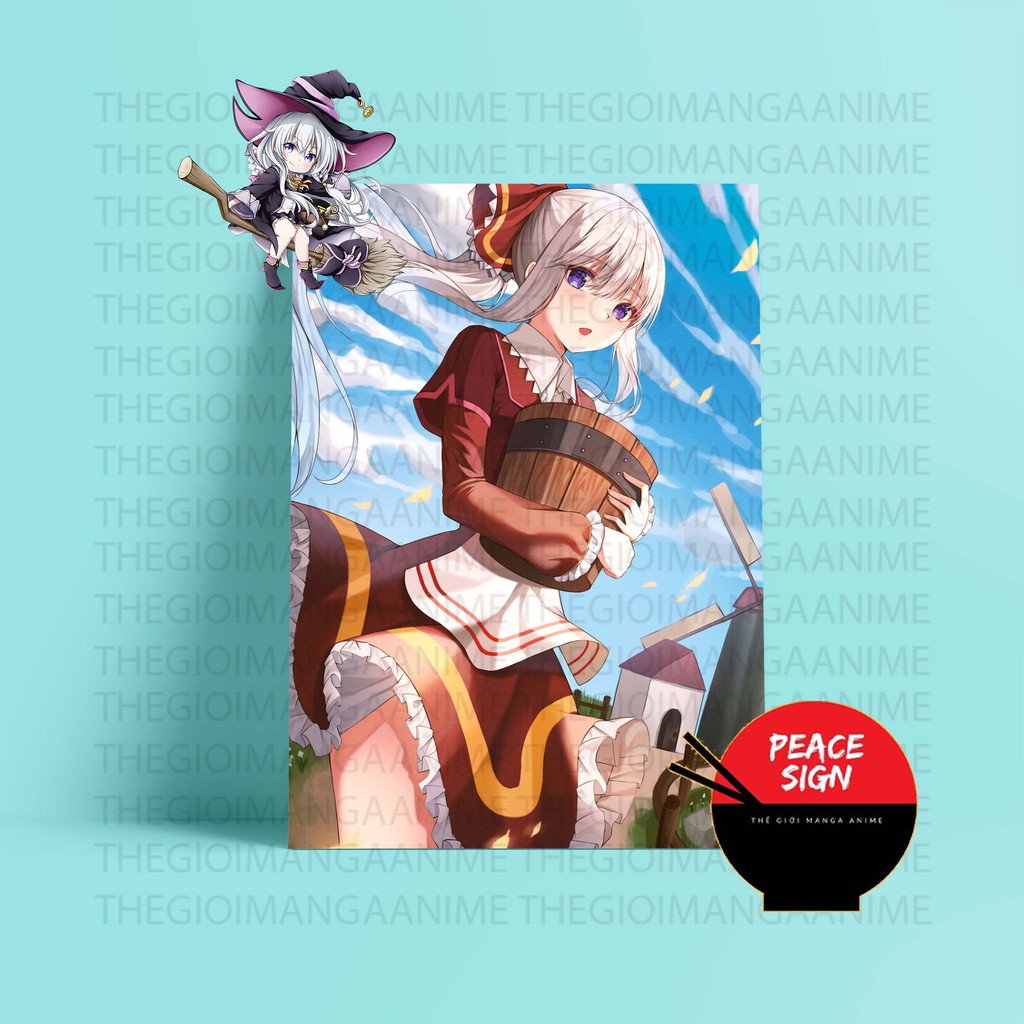 (50 mẫu) Tấm ảnh Postcard giấy 260gsm cao cấp HÀNH TRÌNH CỦA ELAINA A5 anime chibi ảnh đẹp nhiều mẫu