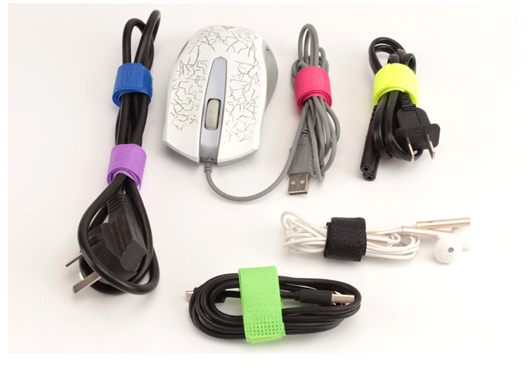 Reusable Self-Adhesive Fastener Tape / Freely Tight Cable Tie /Data Cable Earphone Wire Storage