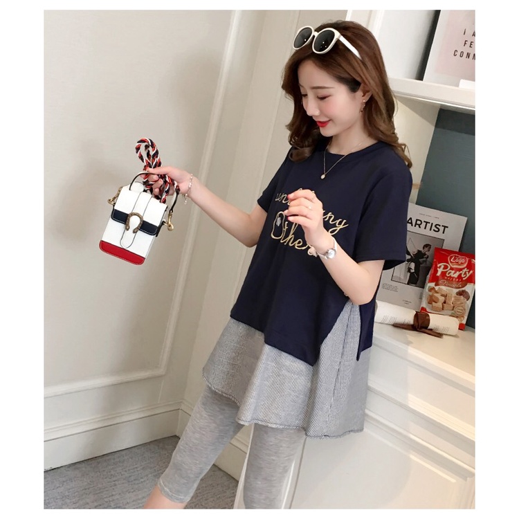 Áo phông bầu Unlikeany Other chất cotton thấm hút mồ hôi phối vạt sơ mi mặc được sau sinh BIGSIZE ĐỦ SIZE ĐẾN 100KG