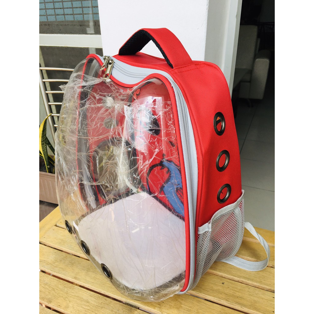 Balo Phi Hành Gia Trong Suốt Tai Mèo hình Thú Cưng - Siêu To