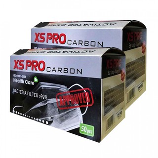 Combo 2 hộp khẩu trang XS Pro 4 lớp than hoạt tính | 1 hộp 50 cái