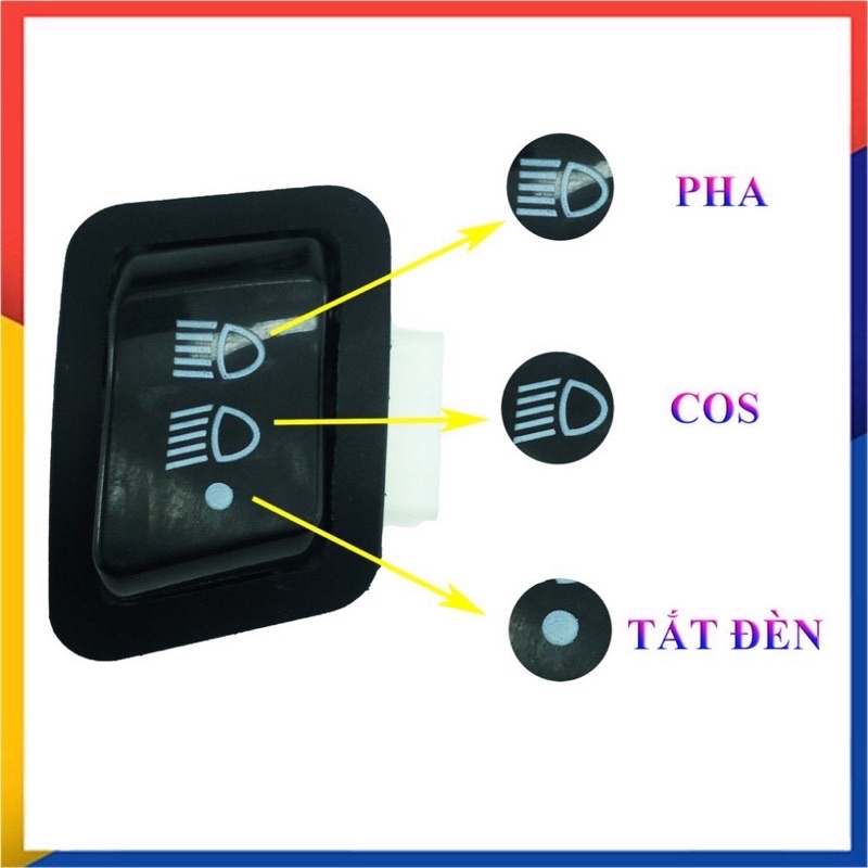 Công tắ Sh bật tắt đèn cho nhiều dòng xe sh/ wave / lead/ vision... lắp đặt như zin