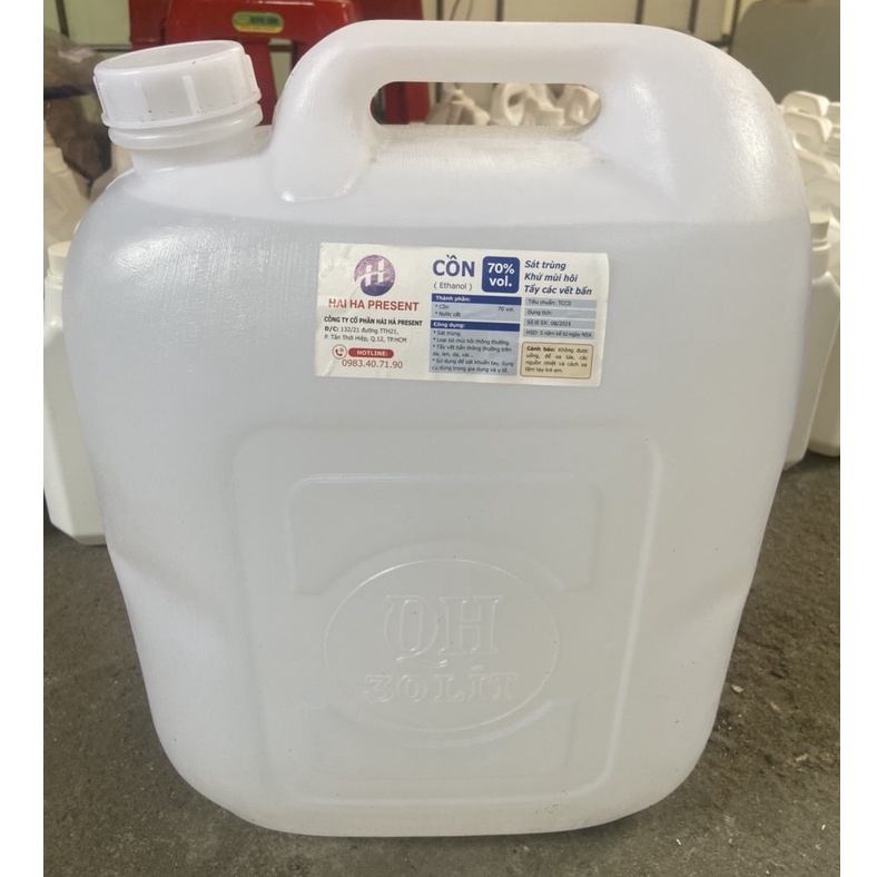 QUẬN 12 Hỏa tốc can 30L Cồn 70 độ, sát khuẩn rửa tay trực tiếp hàng chính hãng có hóa đơn VAT