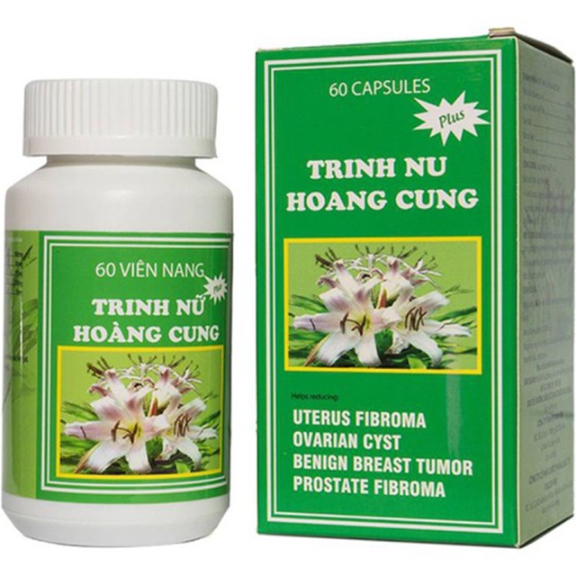 Viên uống Trinh nữ hoàng cung hỗ trợ điều trị u xơ tử cung u nang buồng trứng u tuyến vú lành tính u xơ tiền liệt tuyến