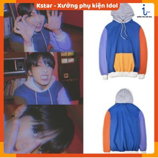 Áo hoodie phối màu Jungkook Bangtan F9