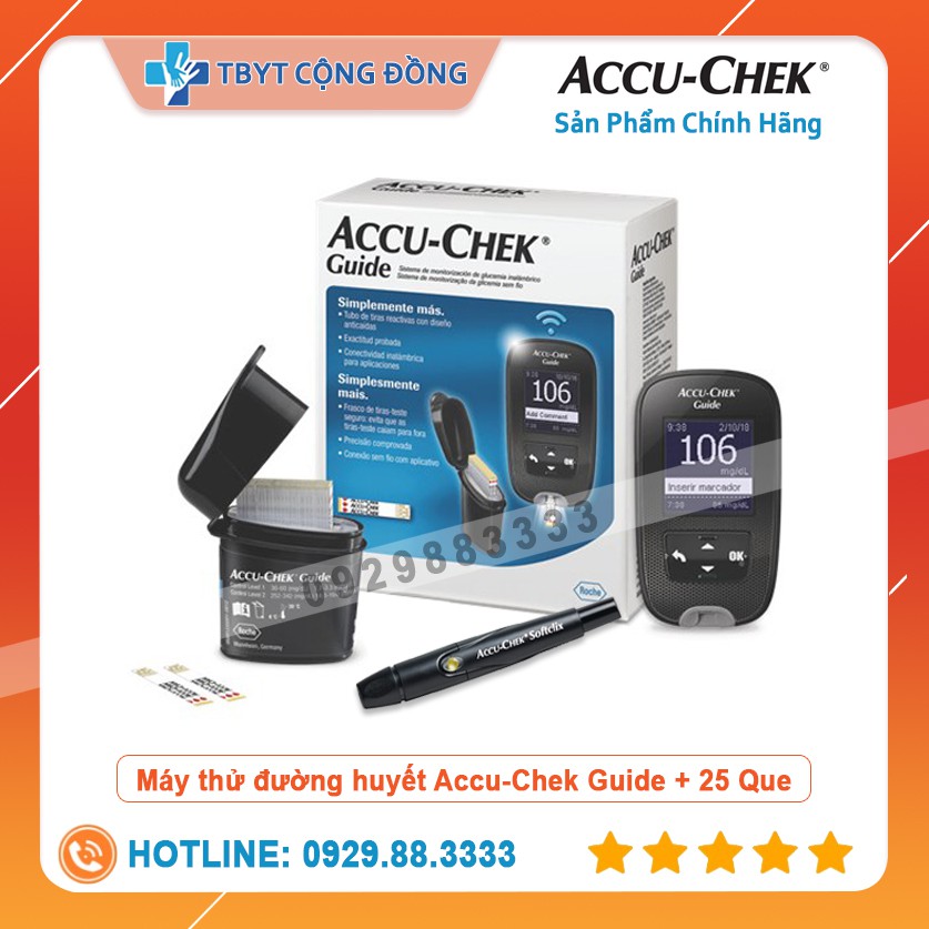 MÁY ĐO ĐƯỜNG HUYẾT ACCUCHEK GUIDE