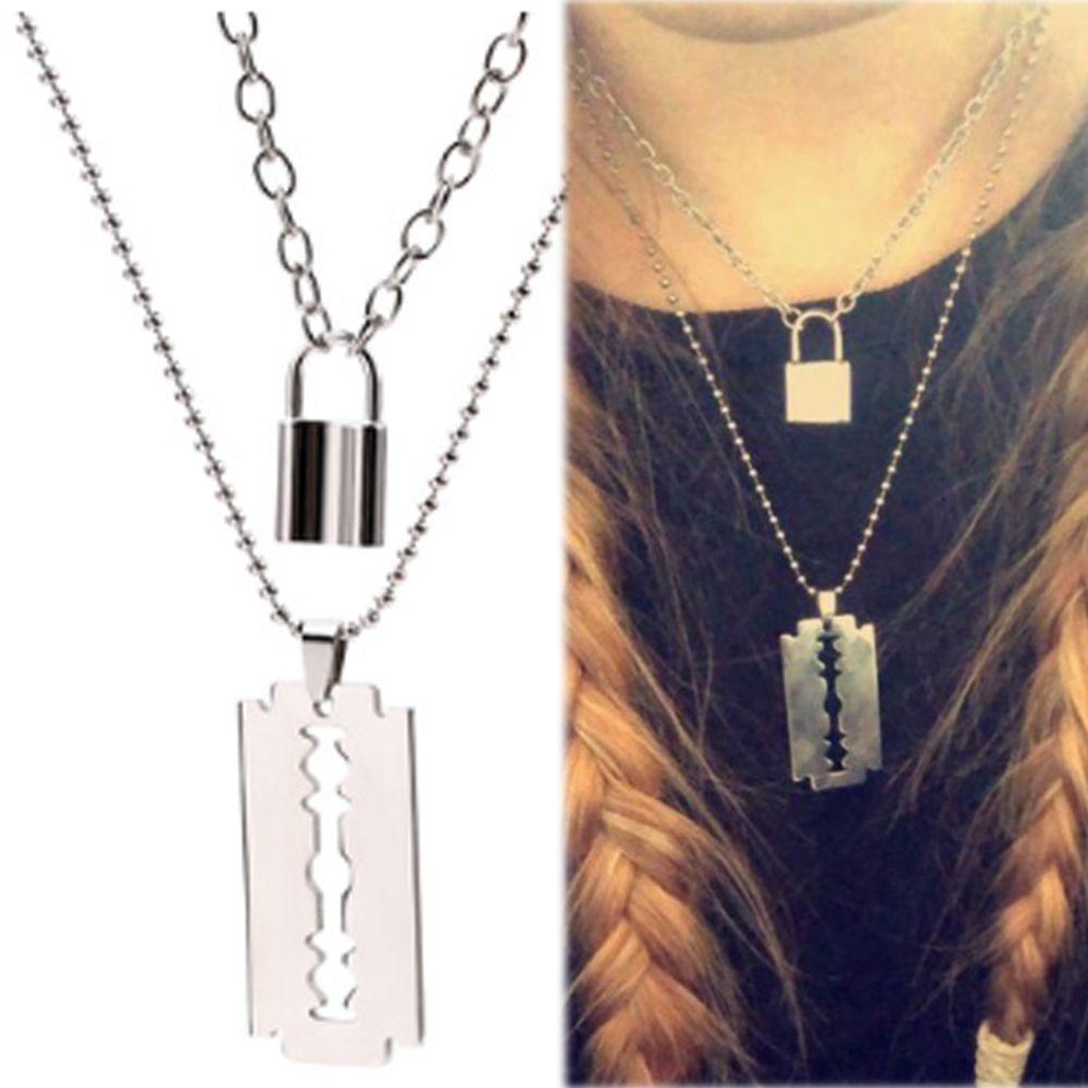 MAG 1 Bộ Vòng cổ Choker Bằng Thép Không Gỉ Cho Nam &amp; Nữ