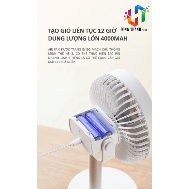 [Hàng Chính Hãng] Quạt mini tích điện để bàn làm việc F7A tiện lợi | BigBuy360 - bigbuy360.vn