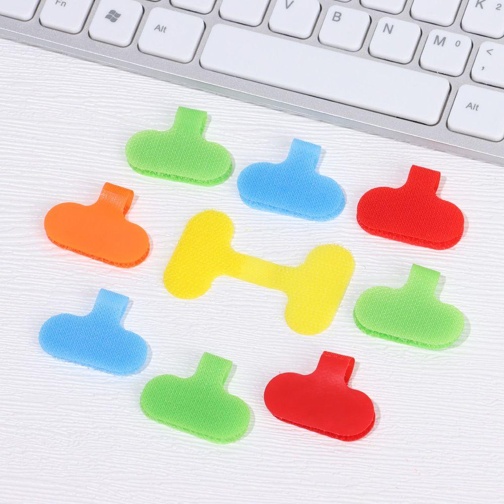 Bộ 5 Miếng Dán Cố Định Dây Cáp Bằng Nilon Nhiều Màu Sắc Tiện Dụng