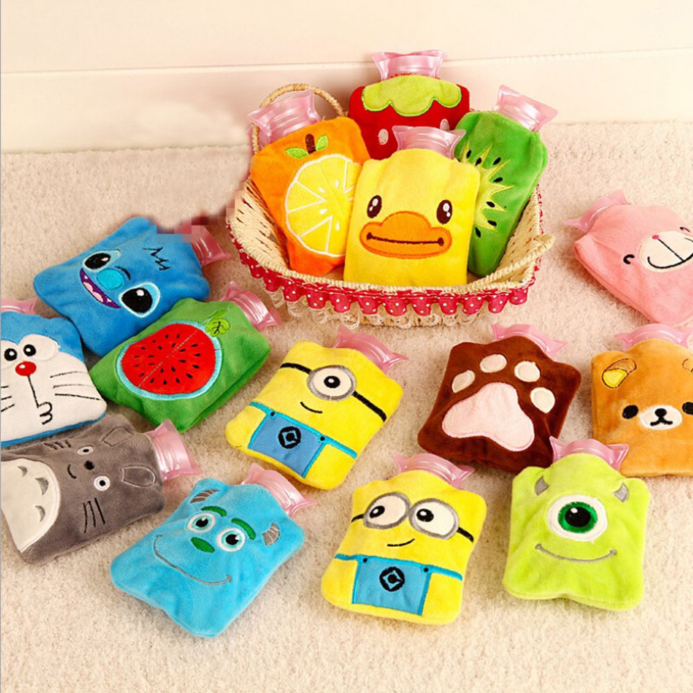 Túi chườm nước nóng giữ ấm tay mini linh động hình hoạt hình dễ thương có thể tháo rời
