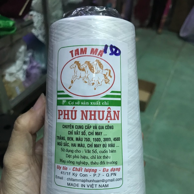 Chỉ tơ vắt sổ 150 ống 250g