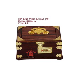 Hộp trang sức, con dấu cao cấp gỗ cẩm lai cao cấp