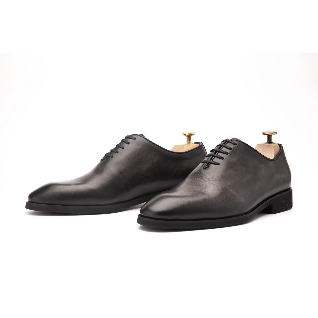 Giày Oxford Nam Công Sở XOĂN SHOP Da Bò Thật Size 38 Đến 43 Màu Xám - X123