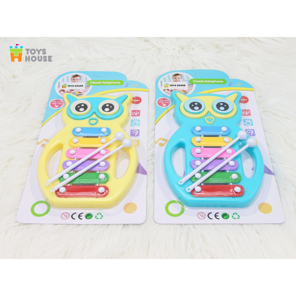 Đồ chơi nhạc cụ - Đàn Xylophone hình cú mèo đáng yêu Toyshouse