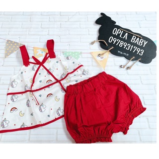 Bộ đồ bé gái ngựa Pony (SẴN HÀNG, ẢNH THẬT)