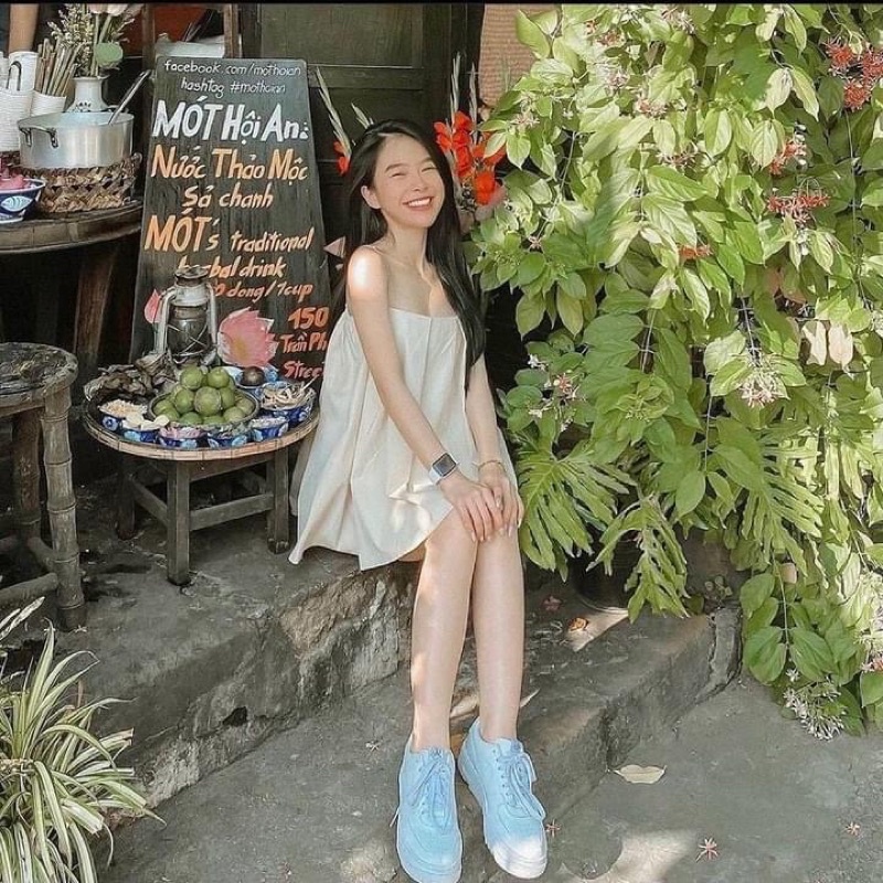 Áo Hai dây trơn xếp ly nhẹ thiết kế form rộng màu sắc nhẹ nhàng style vintaga hàn quốc dễ mặc và phối đồ bo chun co giãn