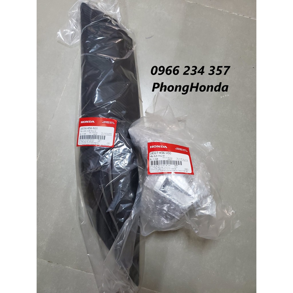 ốp pô và chụp đít pô winner v1 chính hãng honda chính hãng 68,000đ