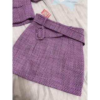 SẴN L Set dạ tím cổ điển hàng order QCCC