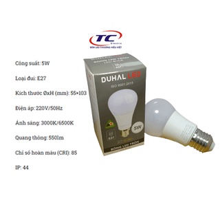 Bóng đèn led bulb 5W Duhal