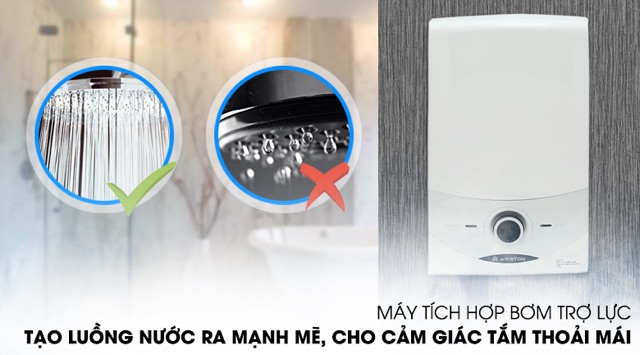 Máy nước nóng có bơm trợ lực Ariston SM45PE-VN - Hàng công ty.