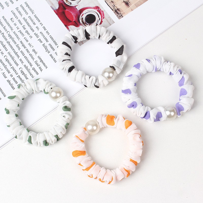 Dây buộc tóc Scrunchies phong cách Hàn Quốc co giãn thoải mái