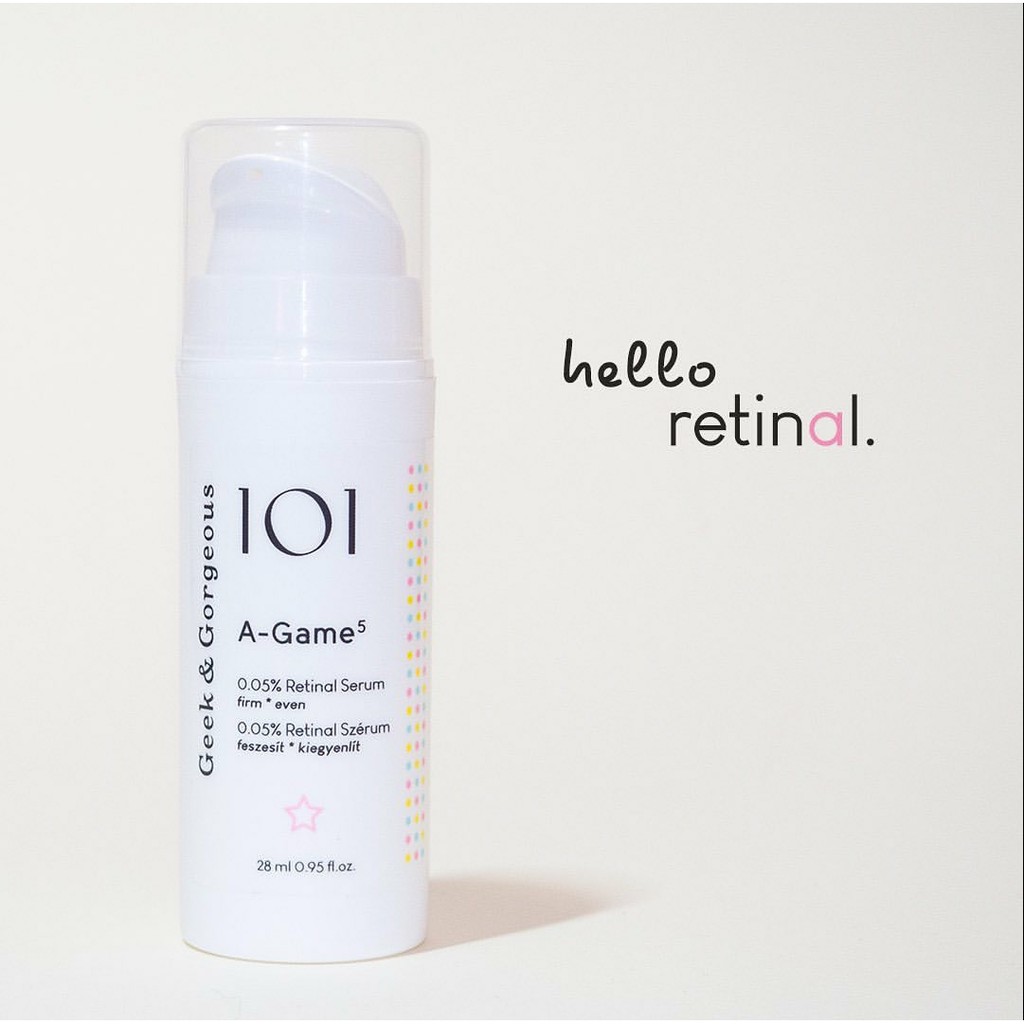 0,05%|0,1% Retinal Geek & Gorgeous A-Game 28 ml serum ngừa lão hóa