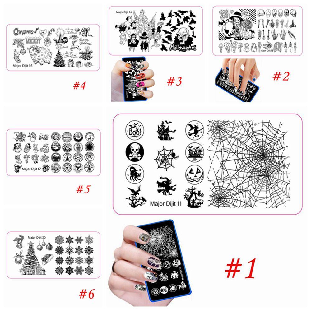 Bảng In Móng Tay Thời Trang DIY Chủ Đề Halloween