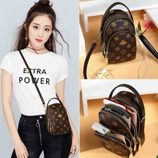 Túi Xách Nữ Túi Đeo Chéo 3 Ngăn Siêu Xinh - QH389