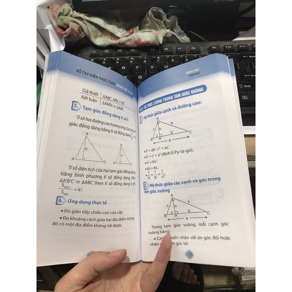 Sách Sổ tay kiến thức Toán Trung Học Cơ Sở