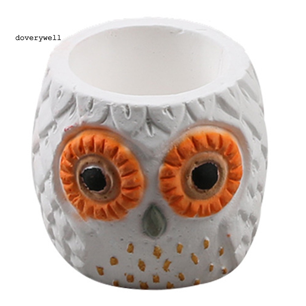 Khuôn Silicone Tạo Hình Trang Trí Chậu Cây Hình Chim Cú