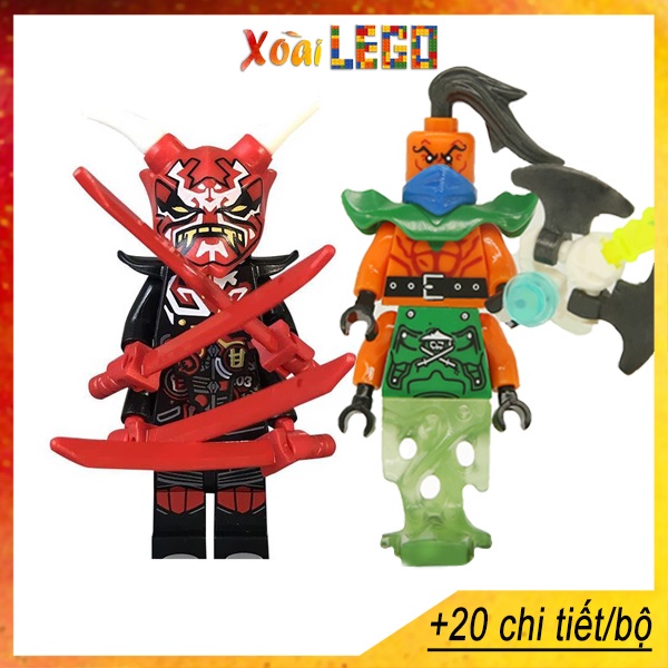Đồ chơi lắp ráp nhân vật lego ninjago MrE,NADAKHAN 2 dạng biến thể