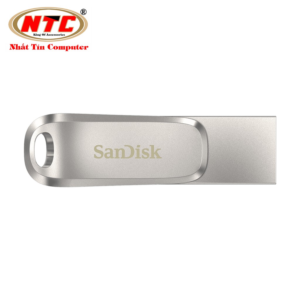 [Mã 253ELSALE hoàn 7% đơn 300K] USB OTG Sandisk Ultra Dual Drive Luxe USB Type-C 3.1 64GB 150MB/s (Bạc) - Vỏ kim loại