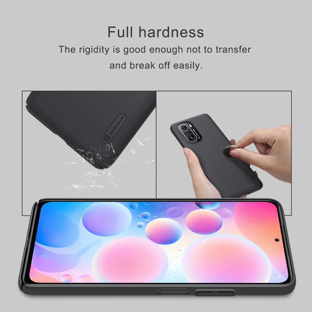 Ốp lưng Nillkin sần cho Xiaomi Redmi K40/ K40 Pro/ Poco F3 nhựa cứng PC chống vân tay Chính hãng