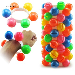 ♕Colorful Plastic Hand Foot Ball Rattle Toy Sound Bracelet Kindergarten Kid Gift