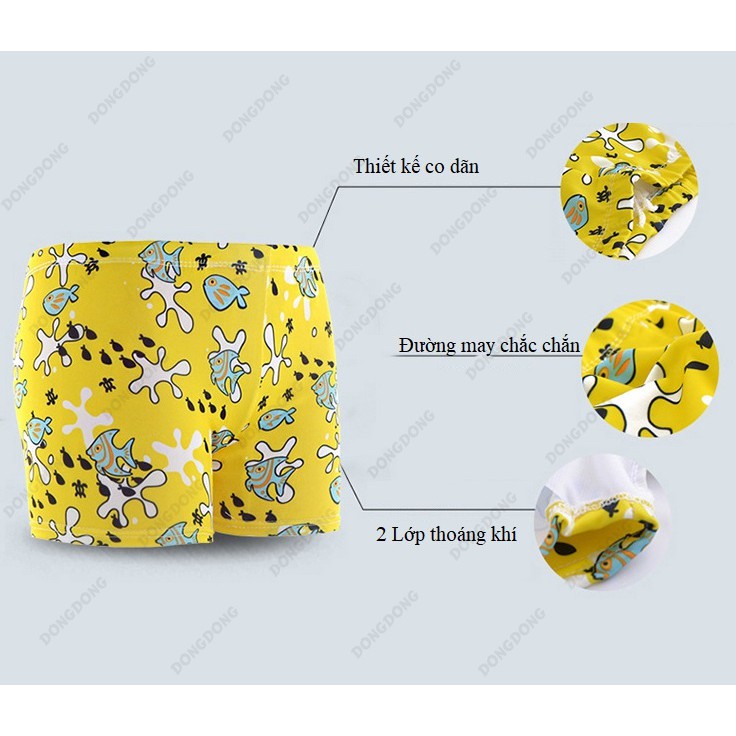 Quần bơi trẻ em (Từ 15 - 35kg) - YK16, Siêu nhẹ mau khô, Họa tiết hoạt hình ngộ nghĩnh, Bảo vệ bé yêu - DONGDONG | BigBuy360 - bigbuy360.vn