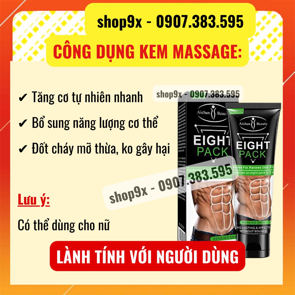 Kem Massage Tăng Cơ Giảm Mỡ Eight Pack Massage Aichun Beauty 80gr