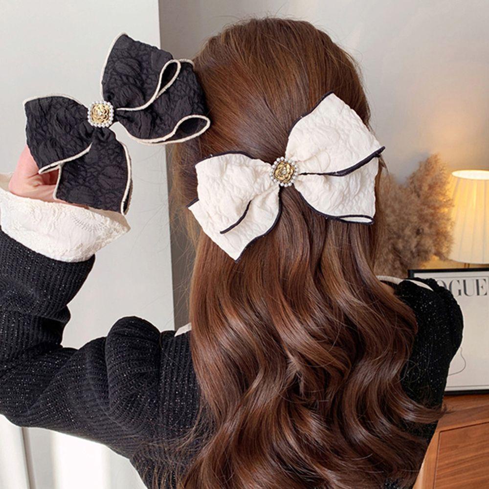 Kẹp Tóc Hình Nơ Phong Cách Hàn Quốc Sang Trọng