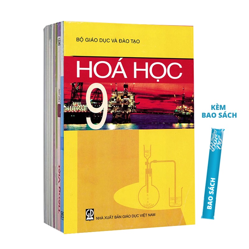 Bộ Sách Giáo Khoa Lớp 9 - 12 quyển Kèm Bộ Bọc Nhãn Vở