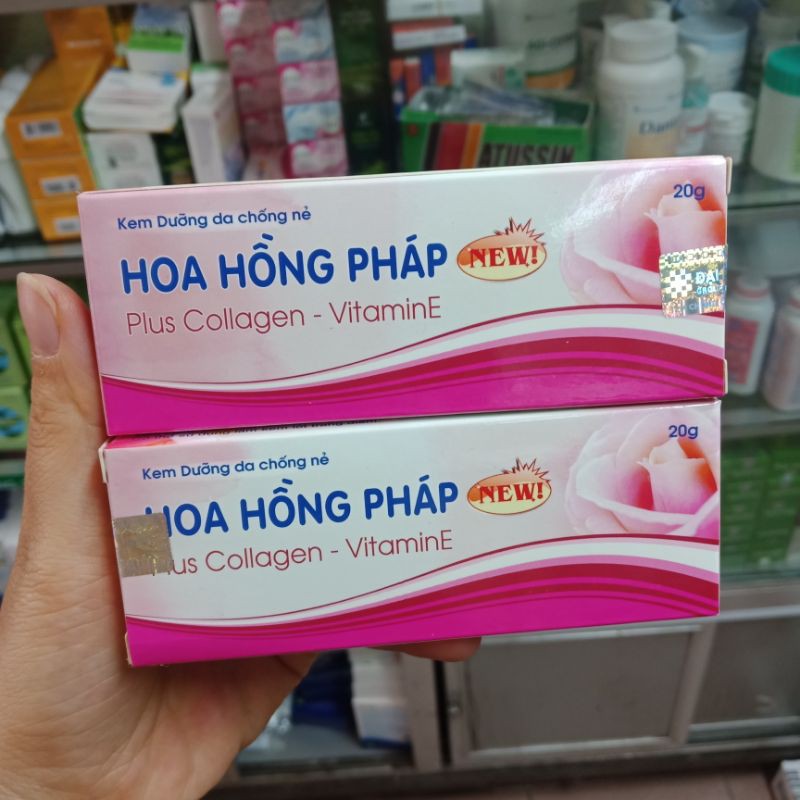 (Date 2023) Kem dưỡng da chống nẻ Hoa hồng Pháp tuýp 20g