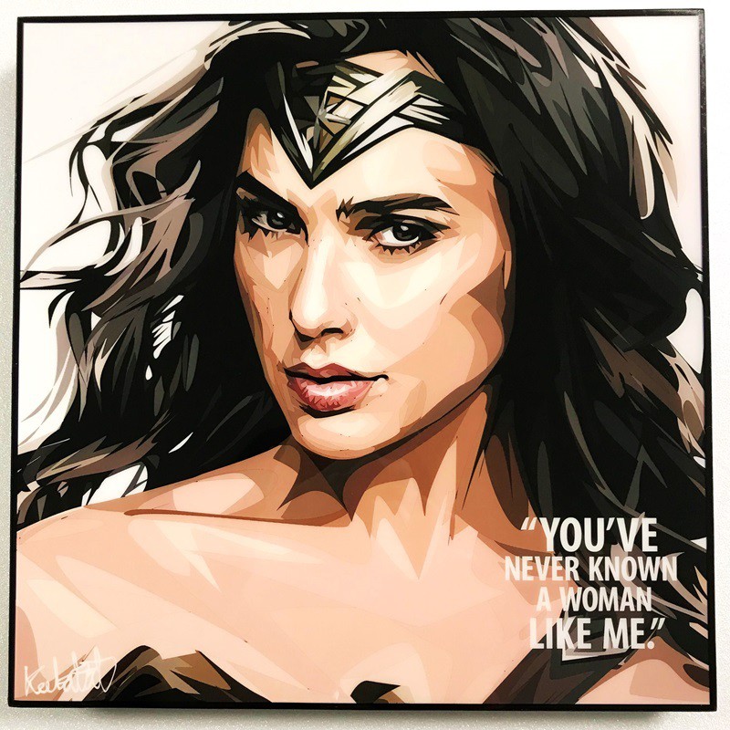 [SIÊU ANH HÙNG DC]  TRANH GỖ 3D TREO TƯỜNG WONDER WOMAN