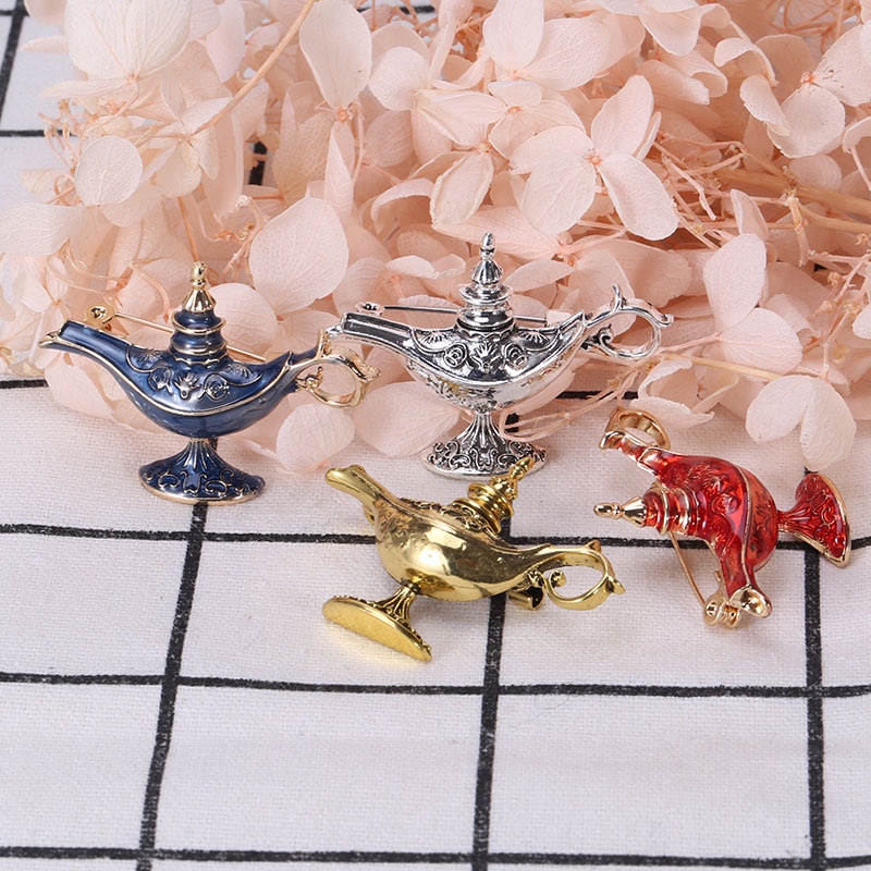 (MớI) Ghim GàI ÁO HìNh ĐèN Aladdin ThờI Trang