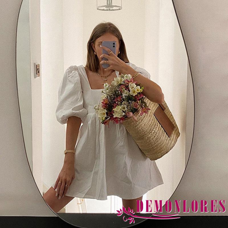 Đầm Nữ Tay Ngắn Hở Lưng Thời Trang Quyến Rũ