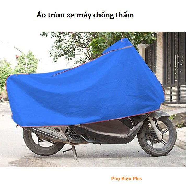 Bạt phủ xe máy chống thấm - Áo trùm xe máy chống thấm kích thước lớn