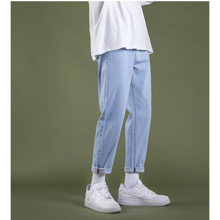 Quần jean màu nâu nam ống rộng CẠP CAO HELLOYOU, Quần bò trắng rộng nam dáng baggy unisex Hàn Quốc top xu hướng 2023 | BigBuy360 - bigbuy360.vn