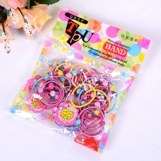 Combo 50 dây cột tóc cho bé